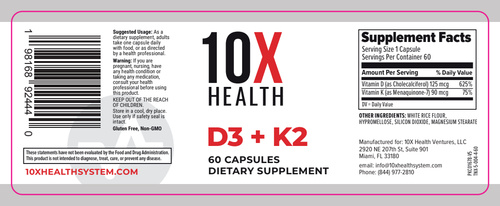 D3 + K2 Supplement 60 caps