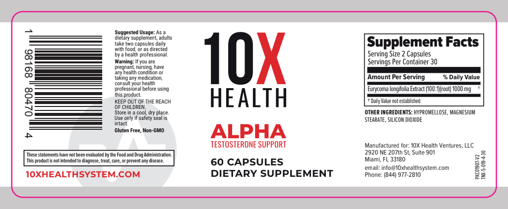 10X Alpha Testosterone Booster