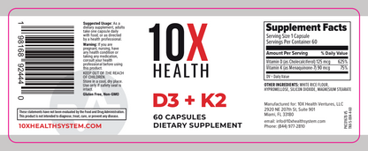 D3 + K2 Supplement 60 caps