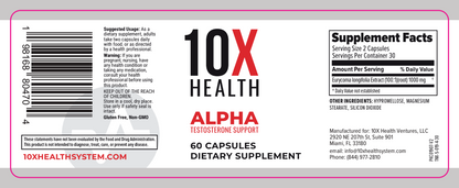 10X Alpha Testosterone Booster