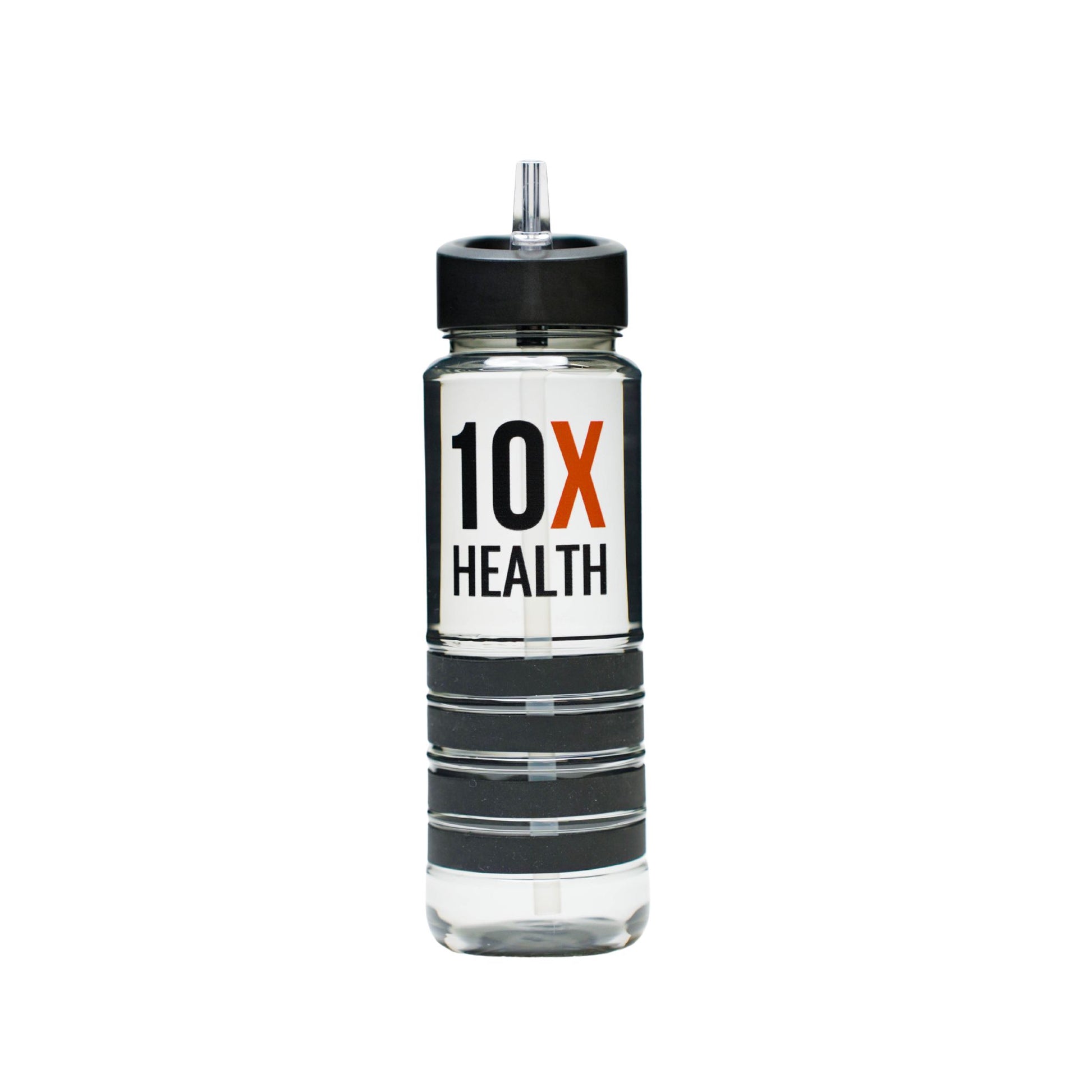 10X Health Water Bottle Black