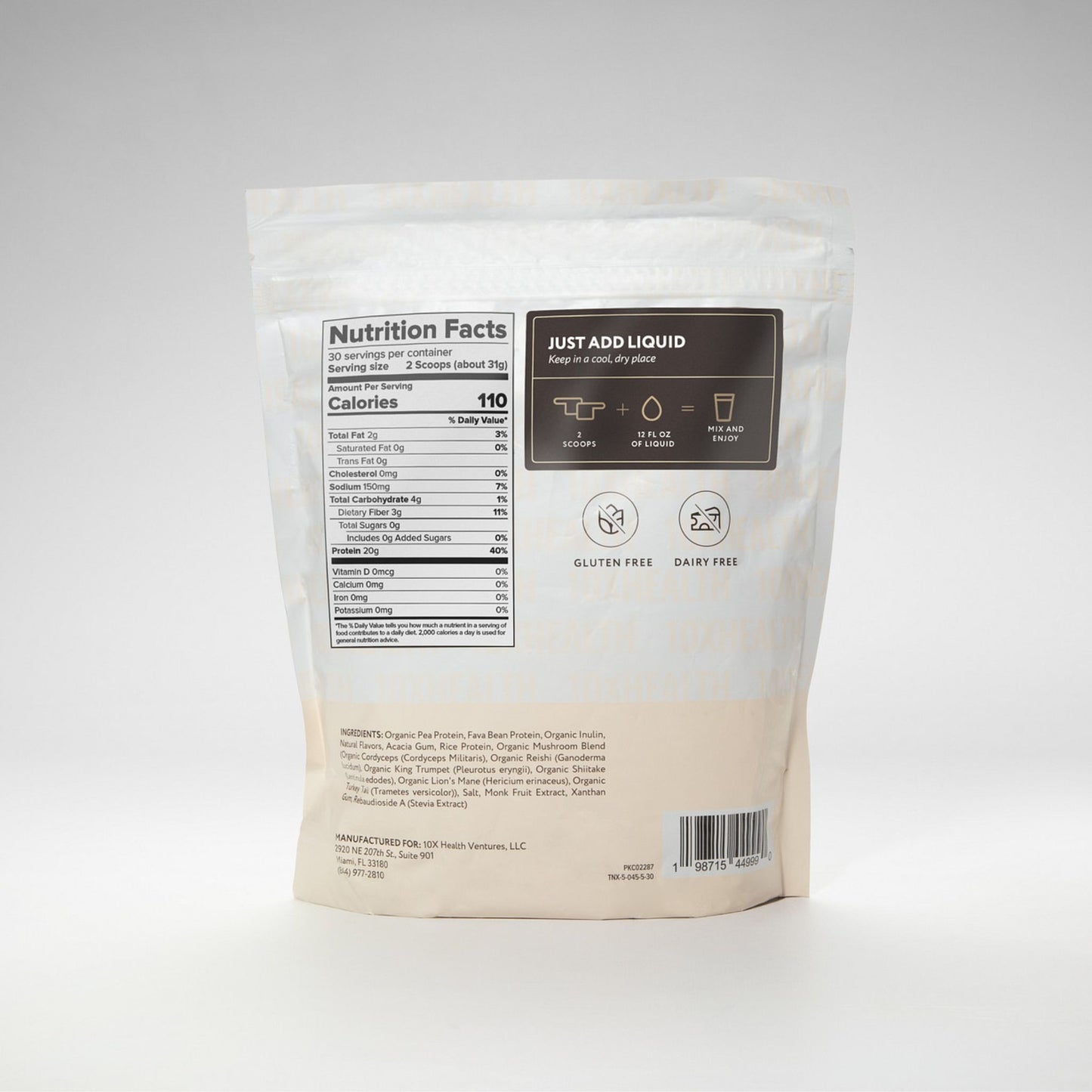 10X Health Plant Protein - Honey Vanilla Flavor