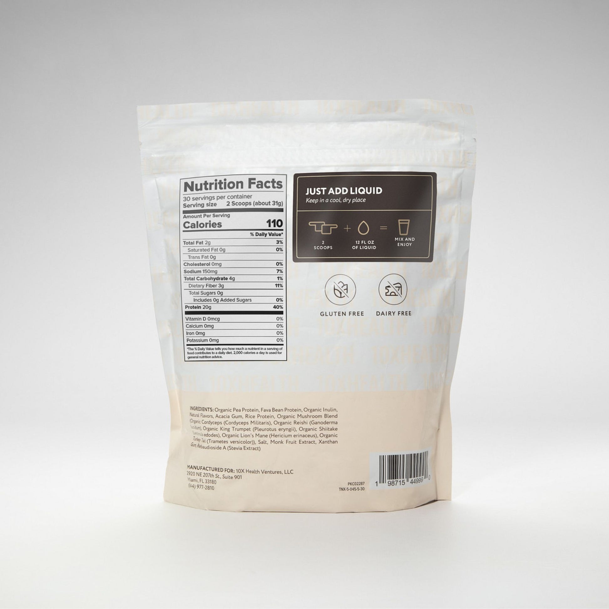 10X Health Plant Protein - Honey Vanilla Flavor